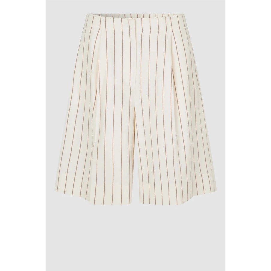 Second Female Spigato Classic Shorts - Antique White