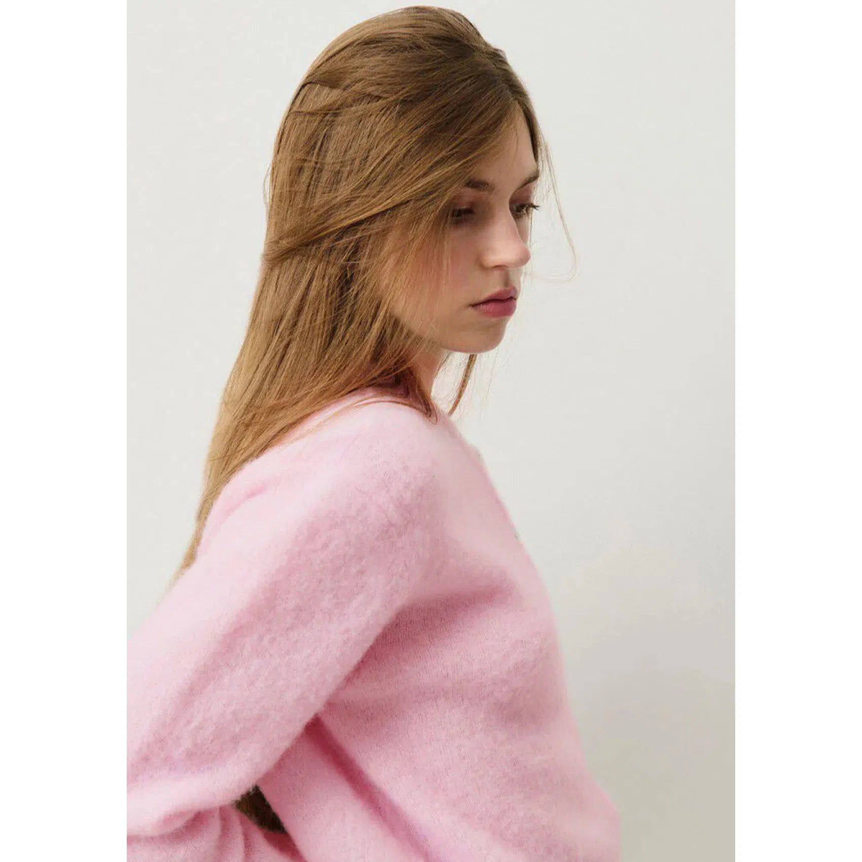 American Vintage Vito Cardigan - Sugar Almond