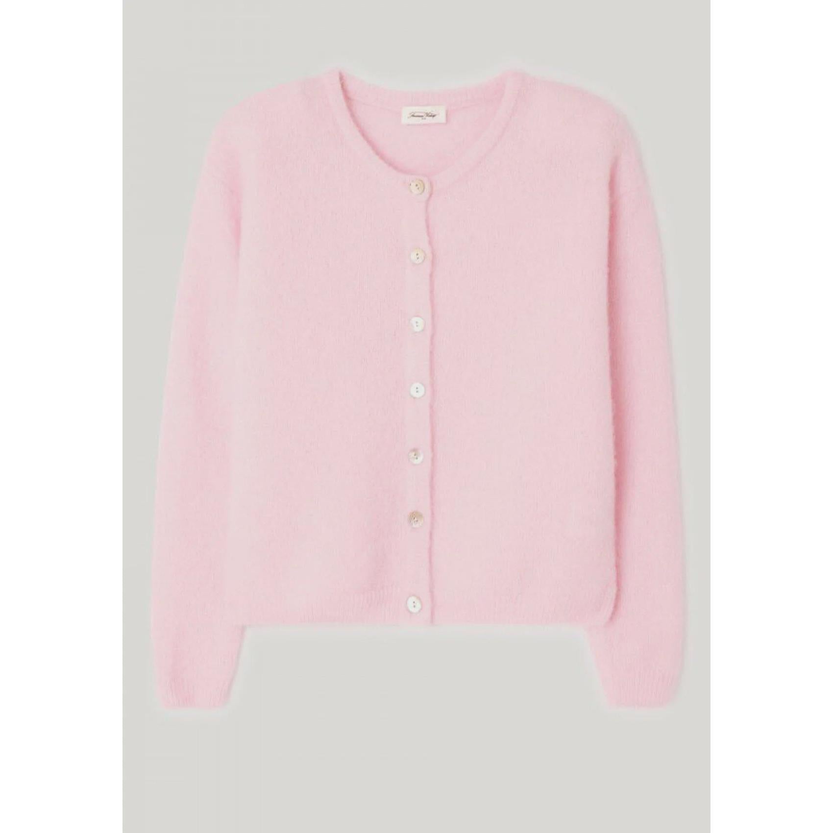 American Vintage Vito Cardigan - Sugar Almond