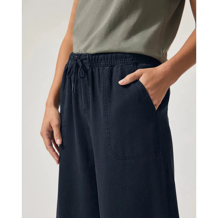 Splendid Angie Crop Wide Leg - Navy