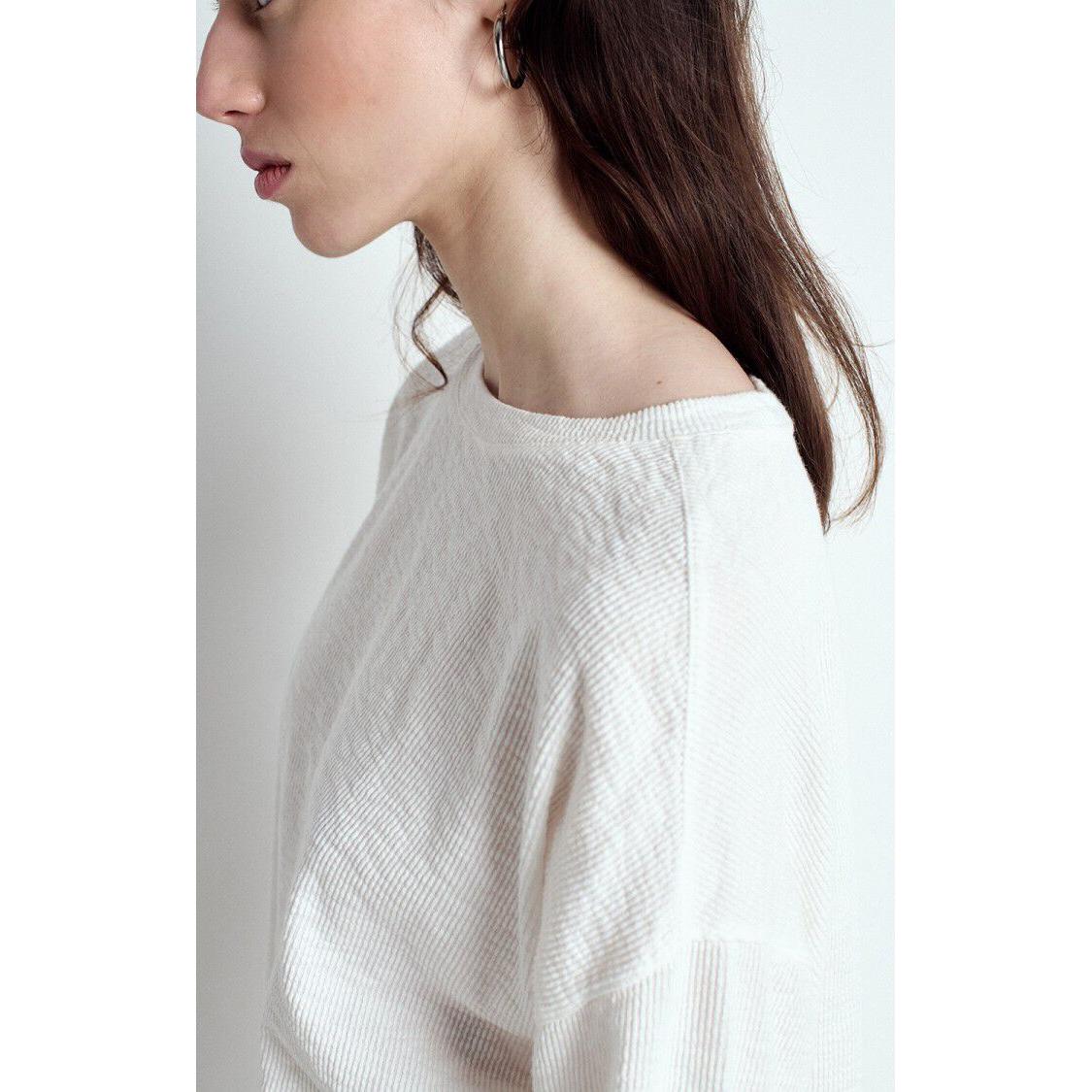 American Vintage YRU02A L/S Tee - White  American Vintage Pisces Boutique