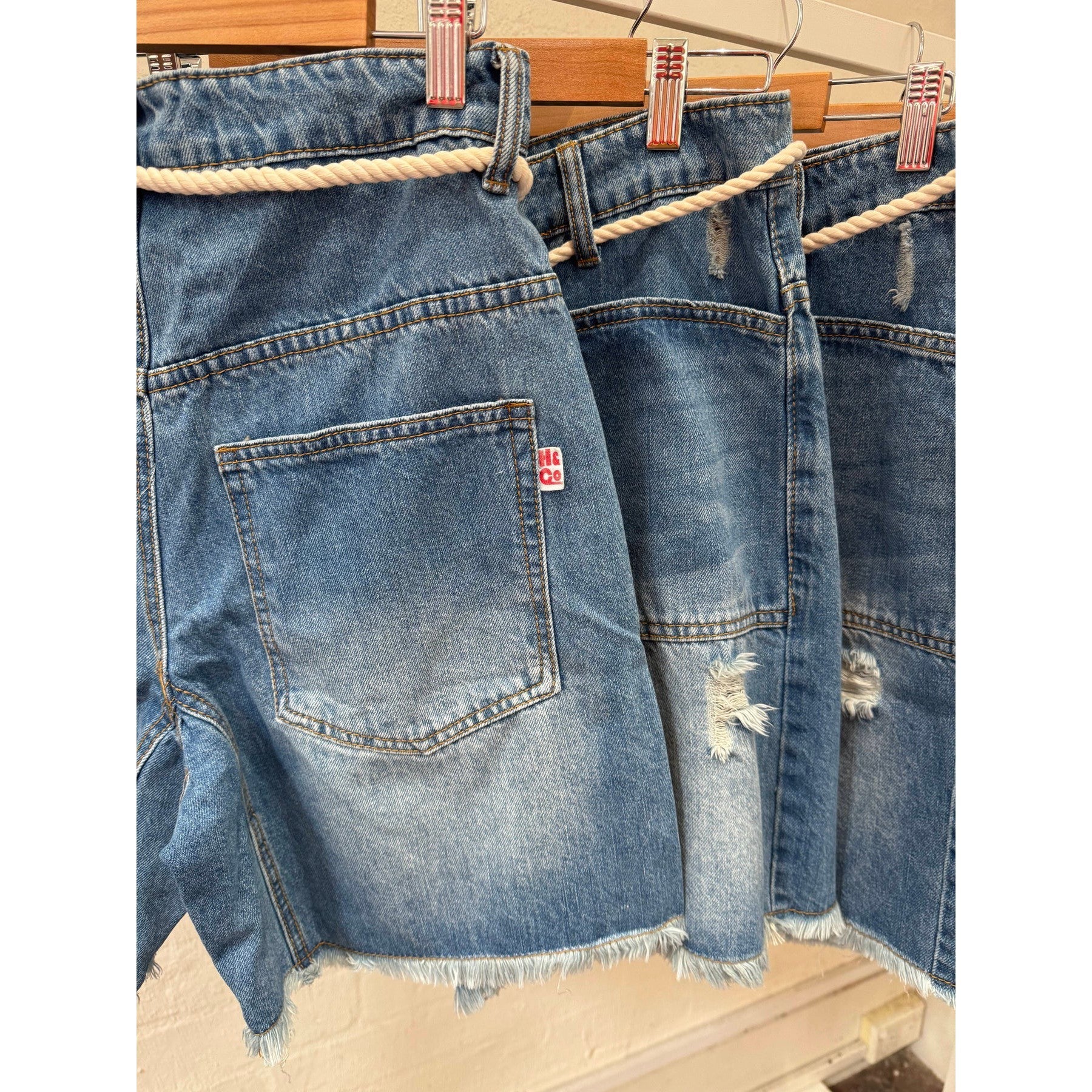 Hammill & Co Frayed Denim Carpenter Short