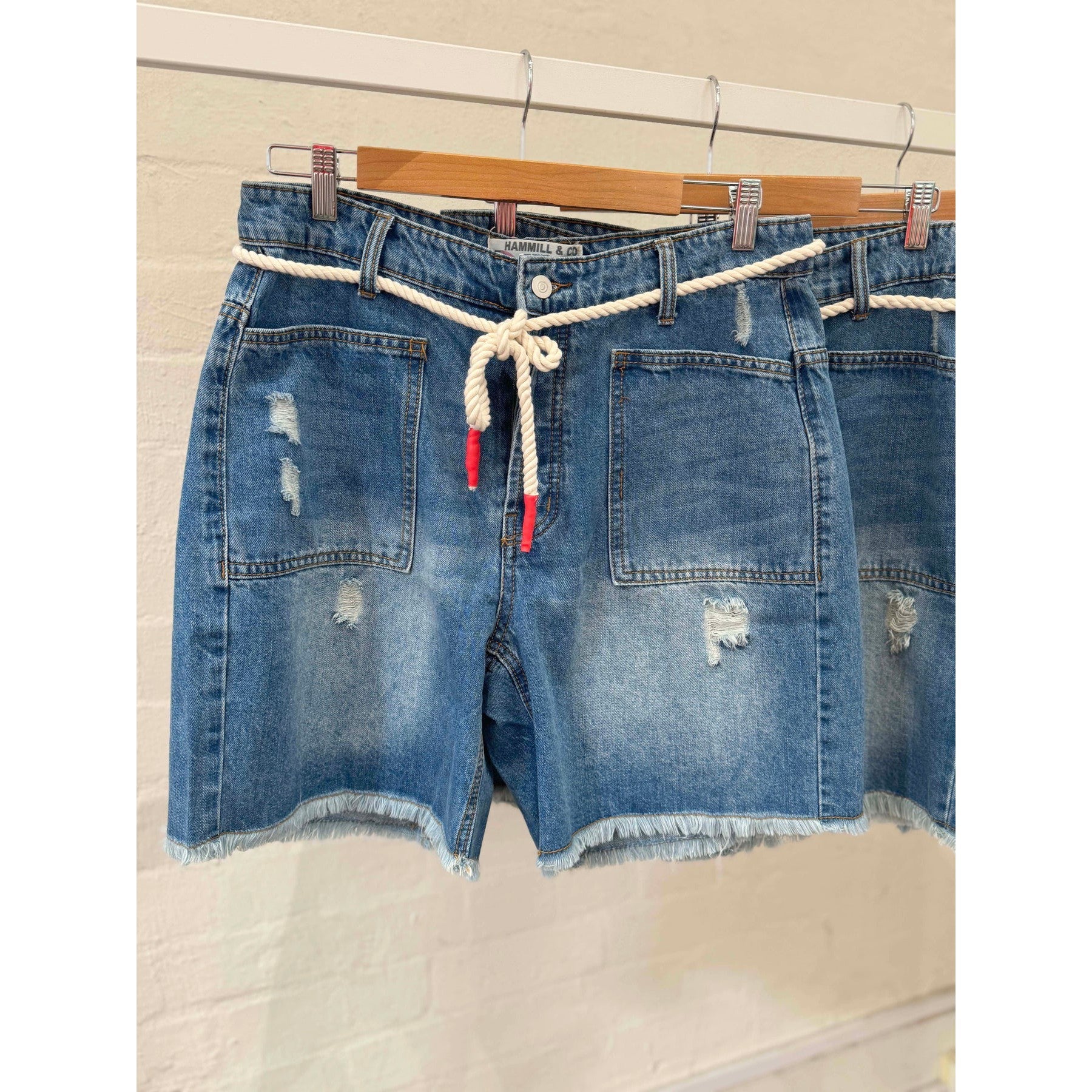 Hammill & Co Frayed Denim Carpenter Short