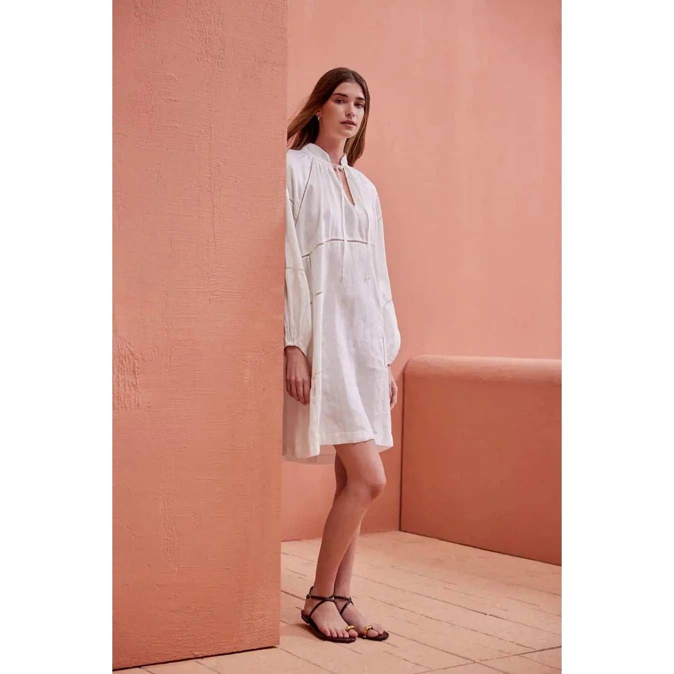 Devotion Twins Emmi Short Dress - Ecru
