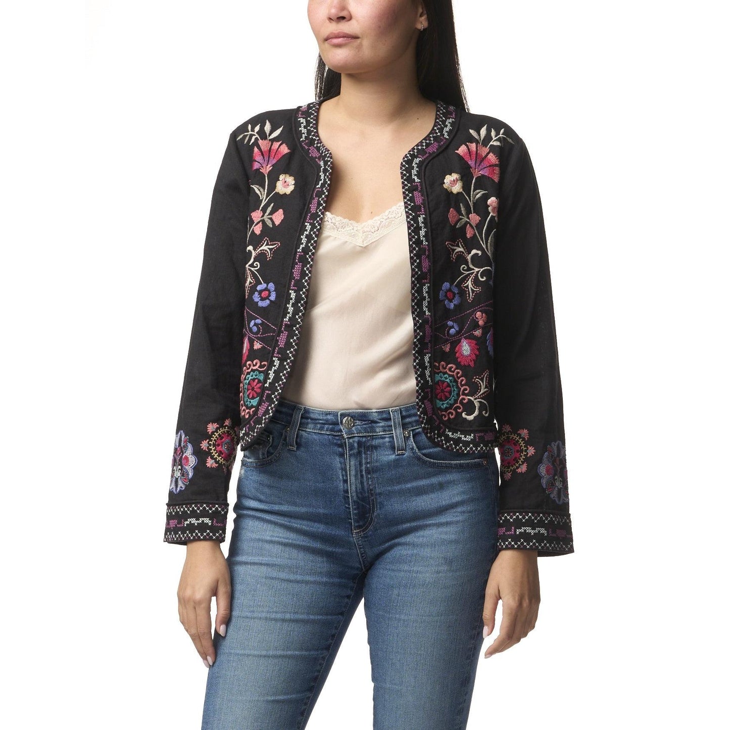 Johnny was Linen Bolero Jacket - Gloria Johnny Was Pisces Boutique