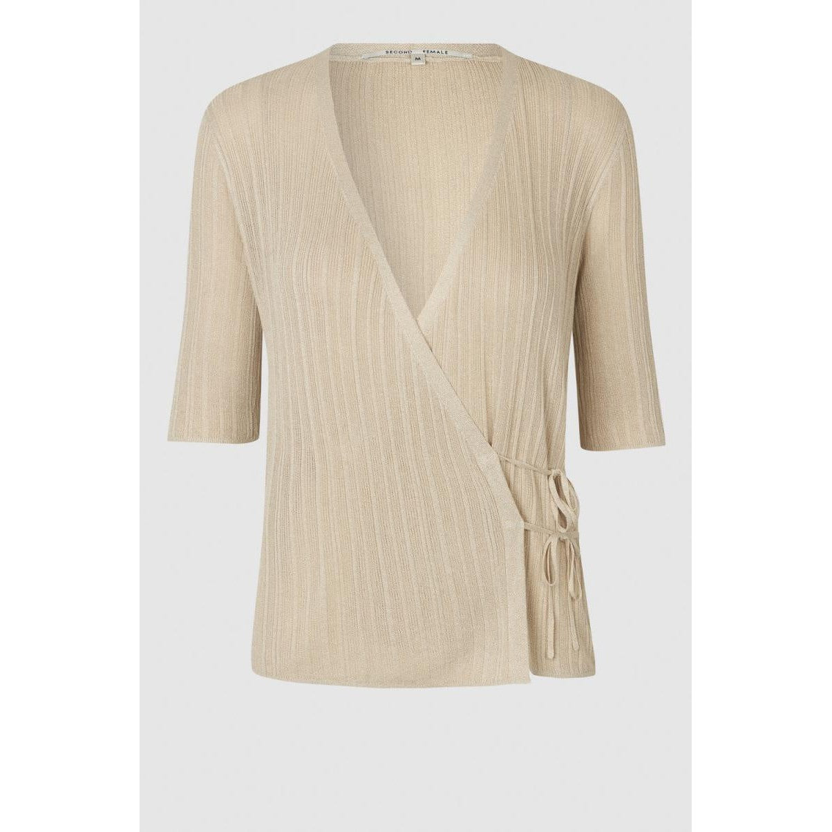 Second Female Knit Wrap Cardigan - Pumice Stone
