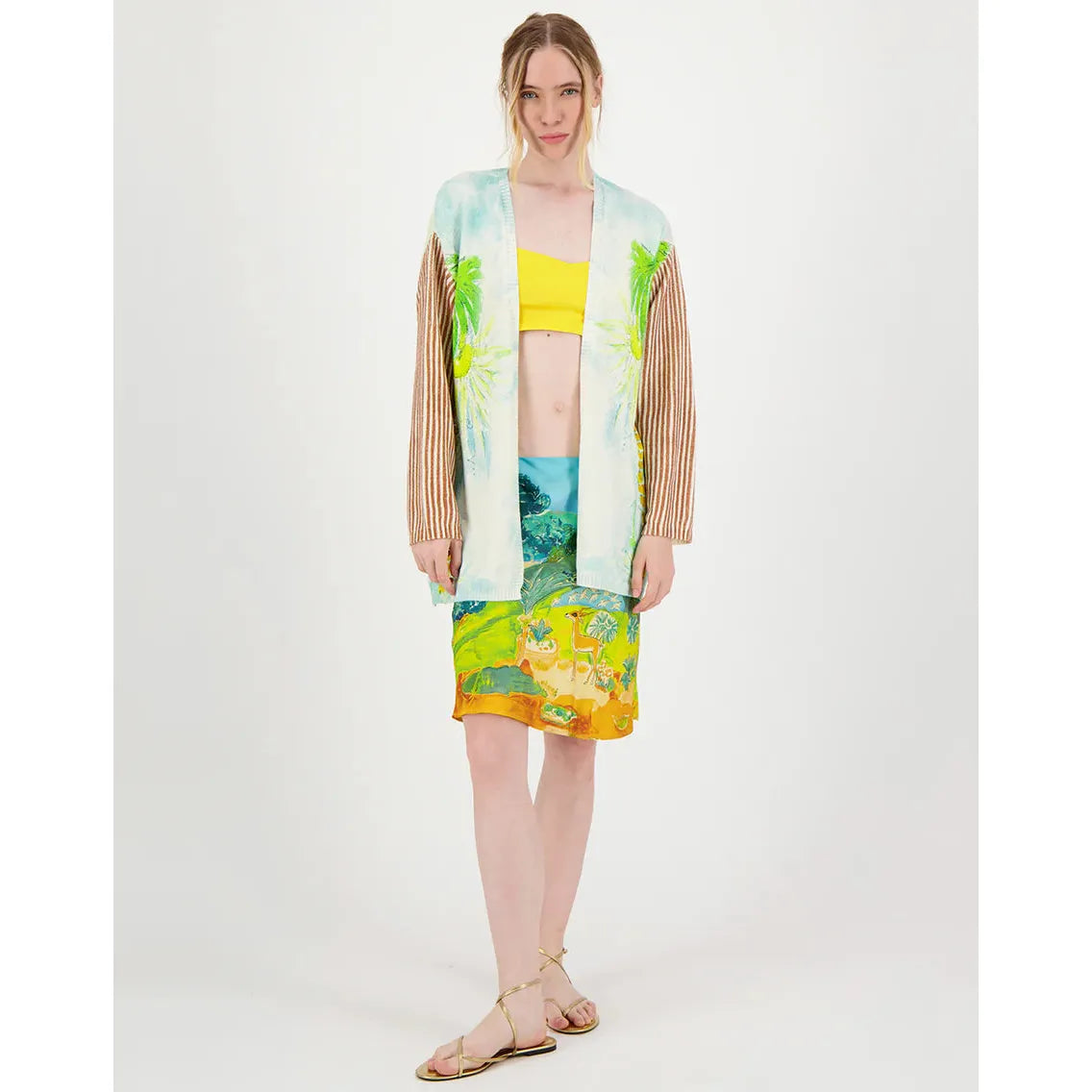 ME 369 Mykonos Printed Cardigan - Pura Vida
