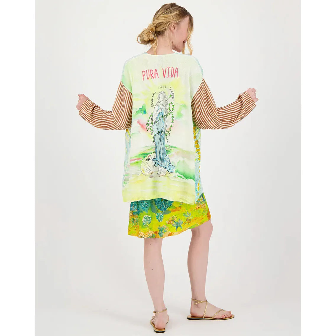 ME 369 Mykonos Printed Cardigan - Pura Vida
