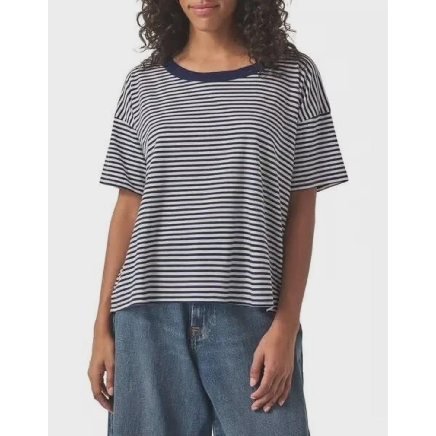 Splendid Astrid Short Sleeve Tee - Navy Stripe