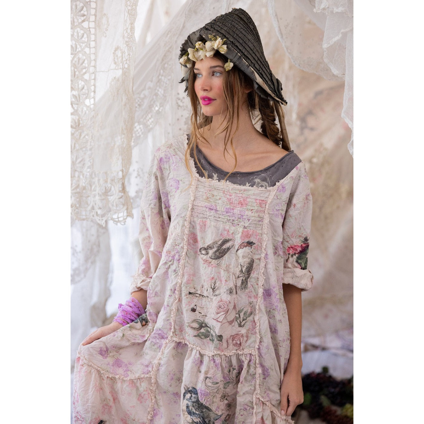Magnolia Pearl Floral Helenia Dress - Cupro