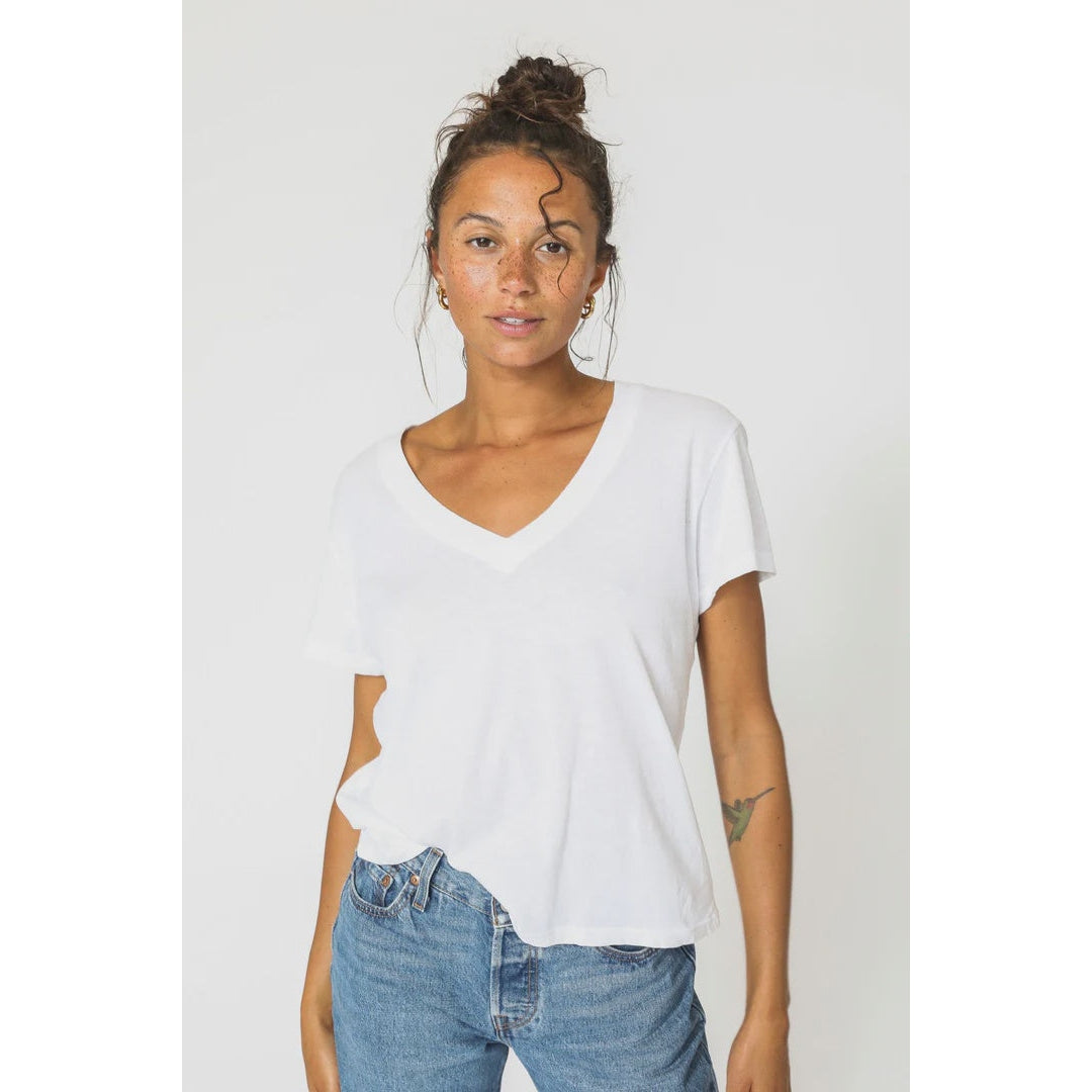 Perfect White Tee Hendrix Basic V - White