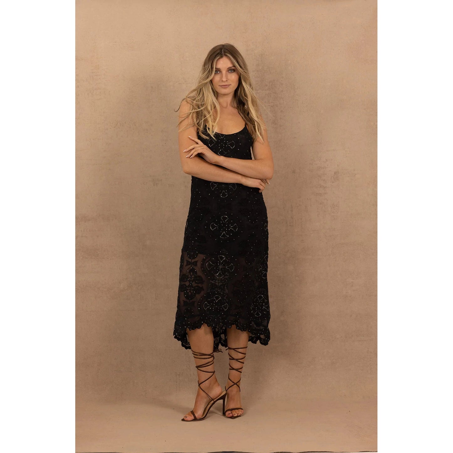 Joey the Label Ibiza Slip Dress - Black