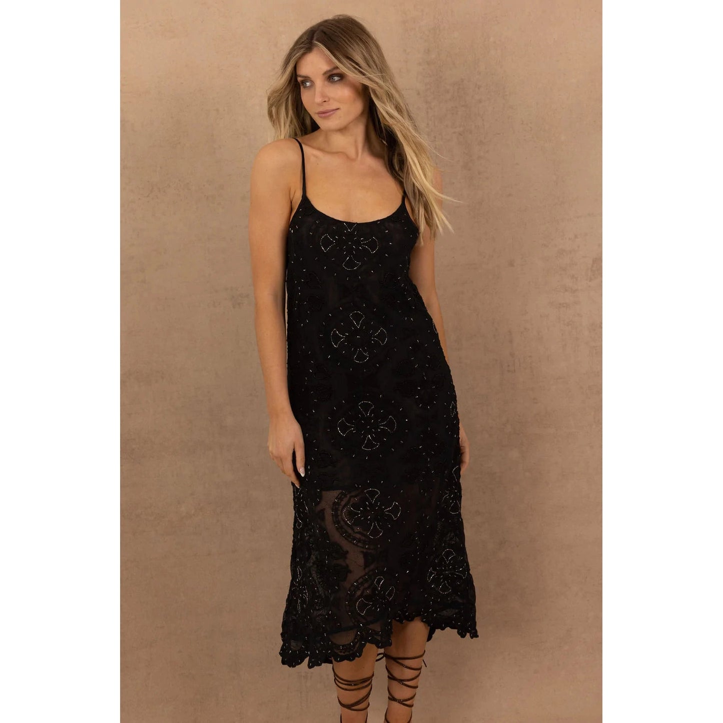 Joey the Label Ibiza Slip Dress - Black