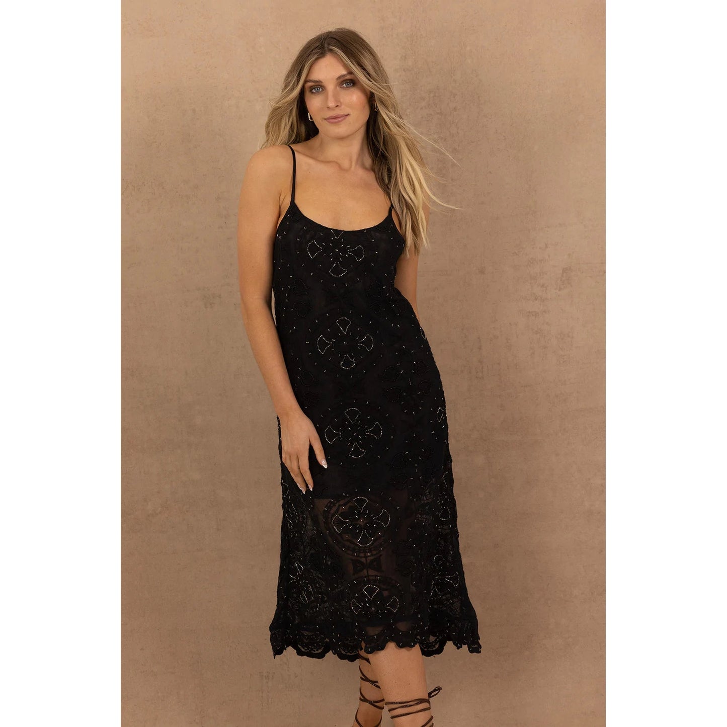 Joey the Label Ibiza Slip Dress - Black