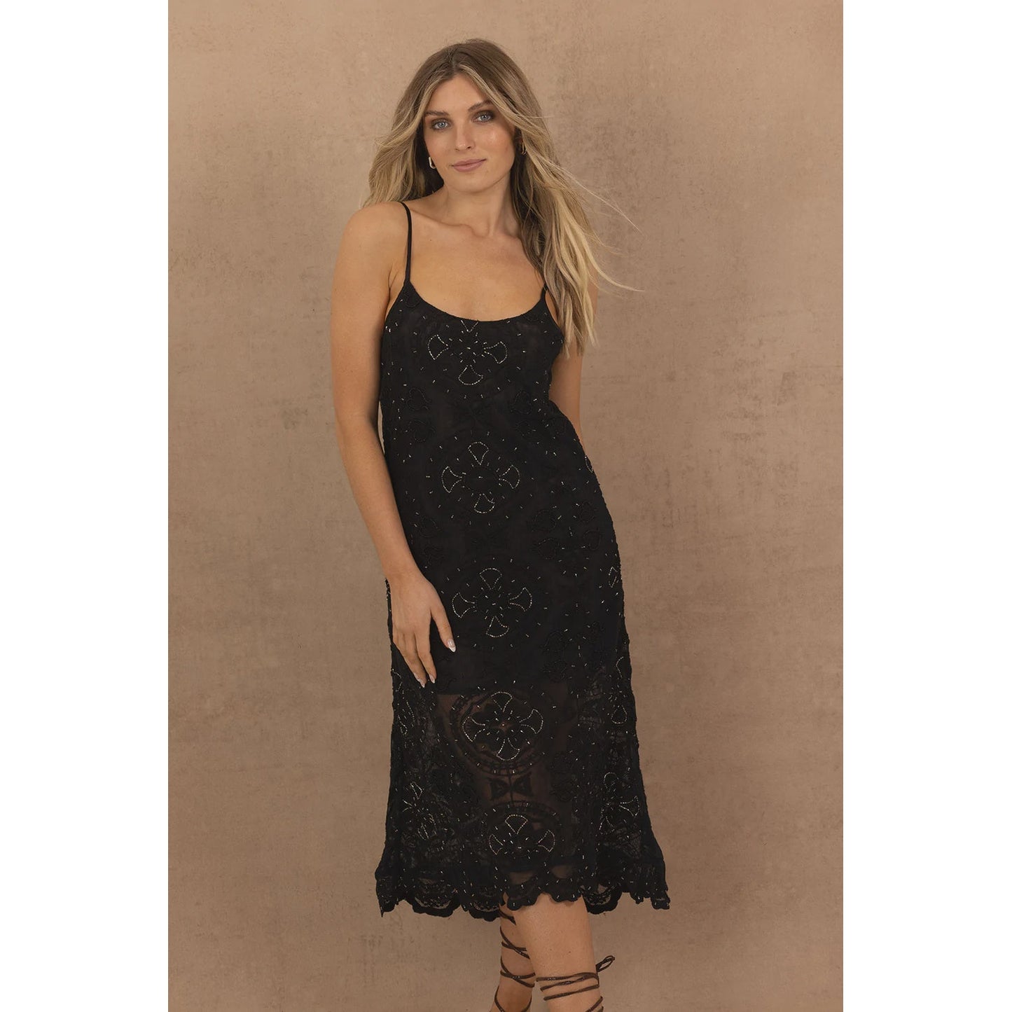 Joey the Label Ibiza Slip Dress - Black
