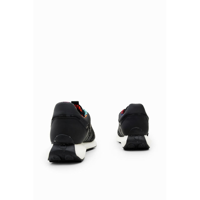 Desigual Running Sneakers with Rubberised Details - Black Desigual Pisces Boutique