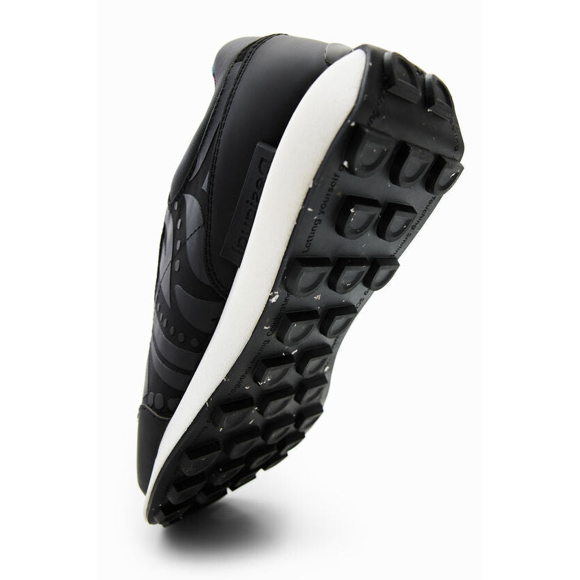 Desigual Running Sneakers with Rubberised Details - Black Desigual Pisces Boutique