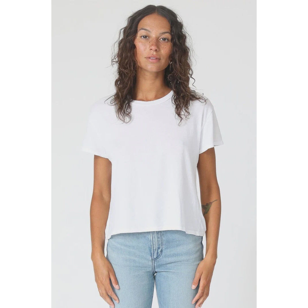 Perfect White Tee Harley Boxy Crew - White