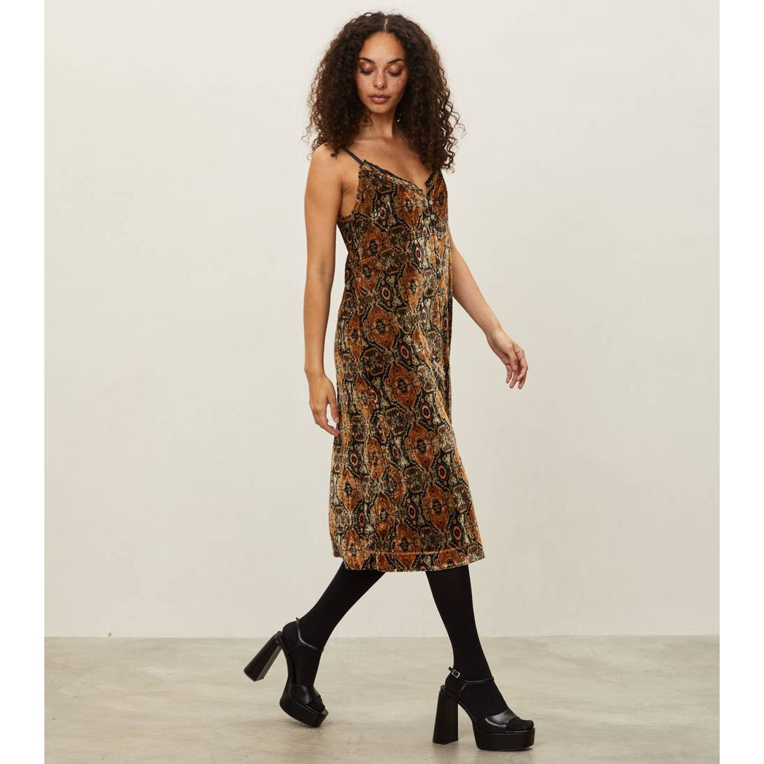 Odd Molly Aino Slip Dress - Deep Asphalt