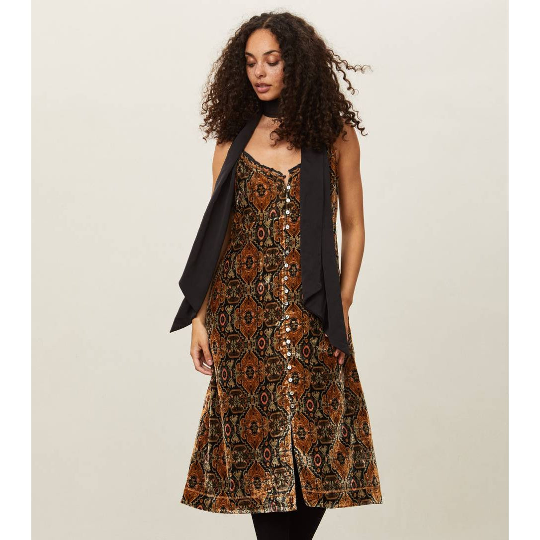 Odd Molly Aino Slip Dress - Deep Asphalt