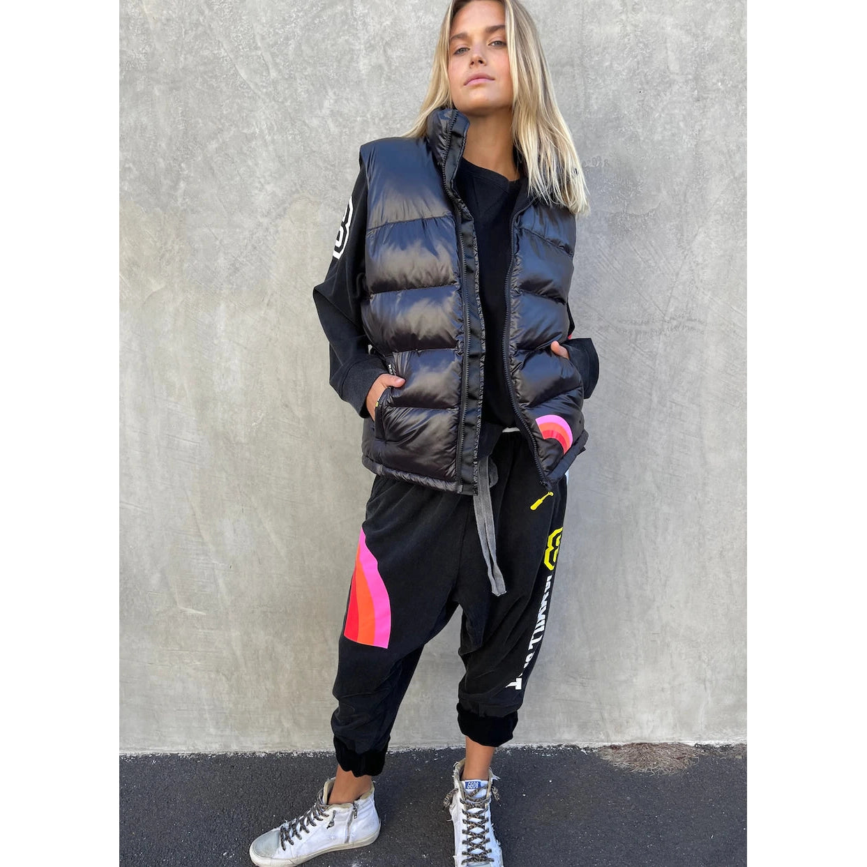 Hammill & Co Puffer Vest - Black hammill + Co Pisces Boutique