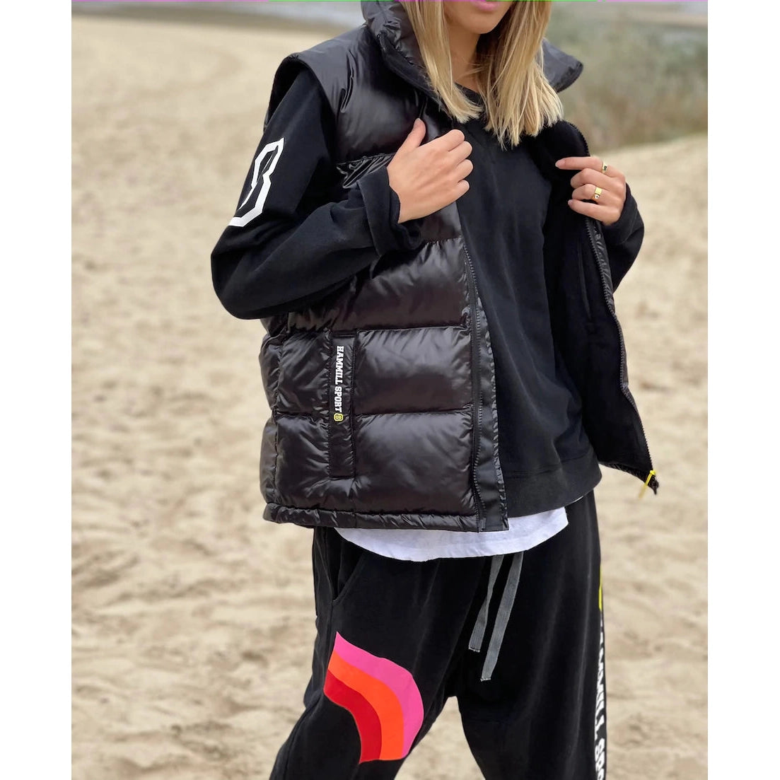 Hammill & Co Puffer Vest - Black hammill + Co Pisces Boutique