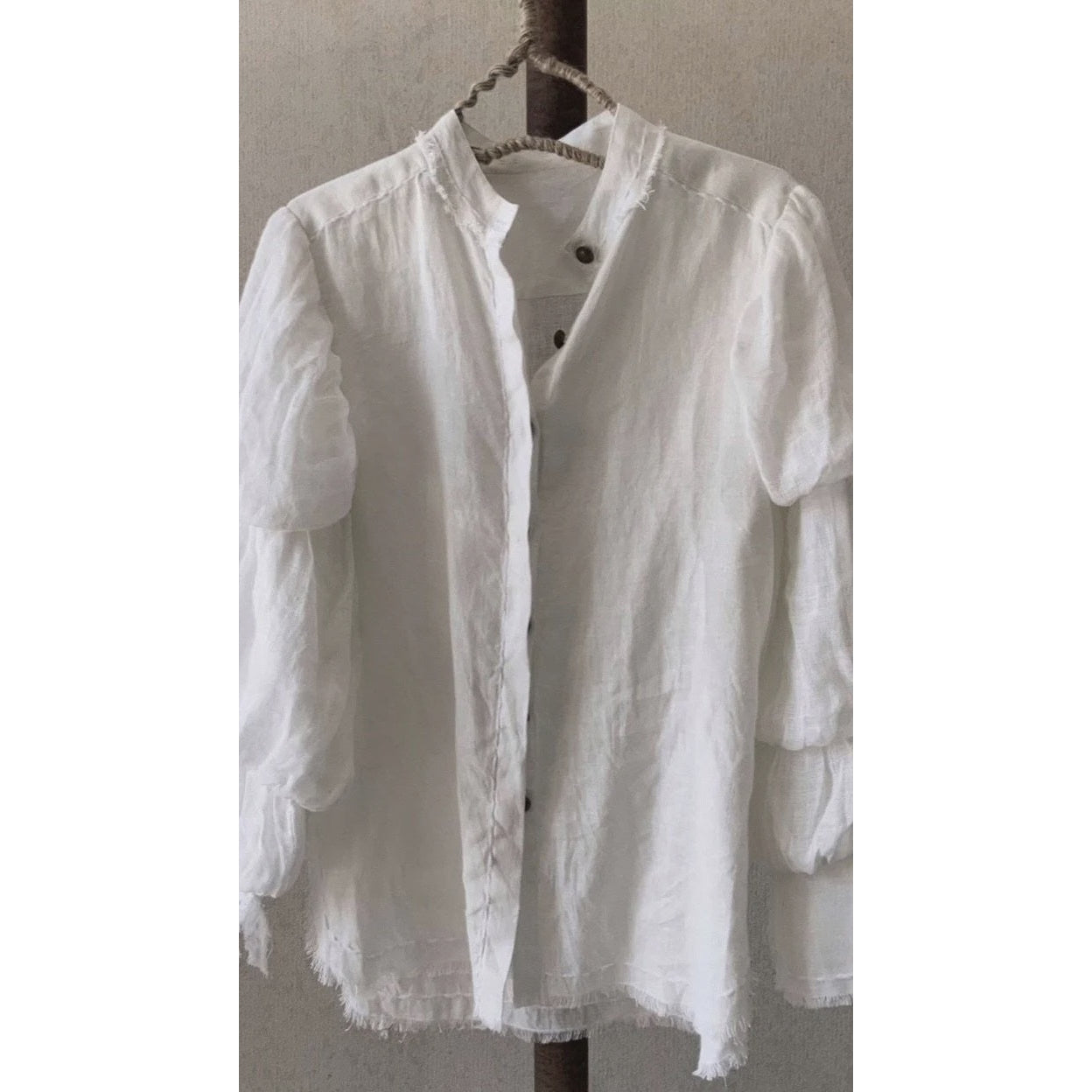 Boem Cirque Shirt - Linen - White Boem Pisces Boutique