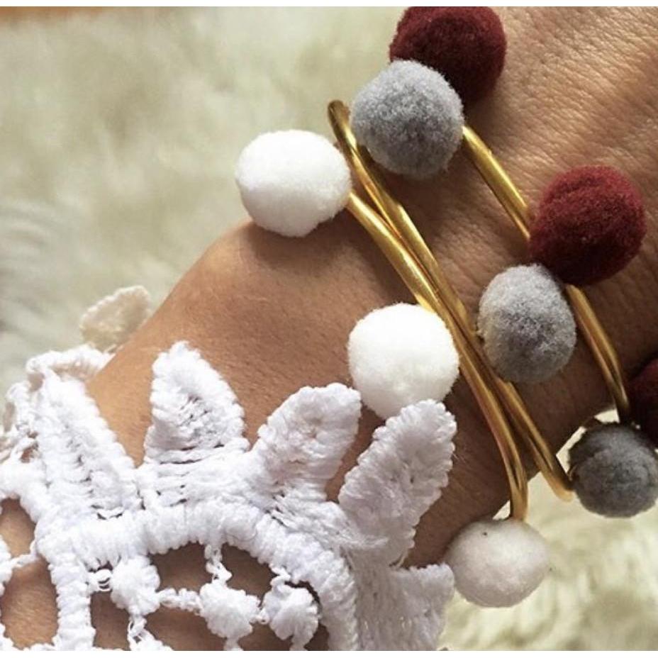 Hermina Wristwear Anna Cuff - Grey Hermina Wristwear Pisces Boutique Bracelets bangle wrist bracelet silver gold rose gold necklace gems diamond metal leather chain krsytal knight Hermina Gas bijoux bracelet for women bracelet beads charms holder kit men diy pandora prouds girls couples Australia kids watch size chart
