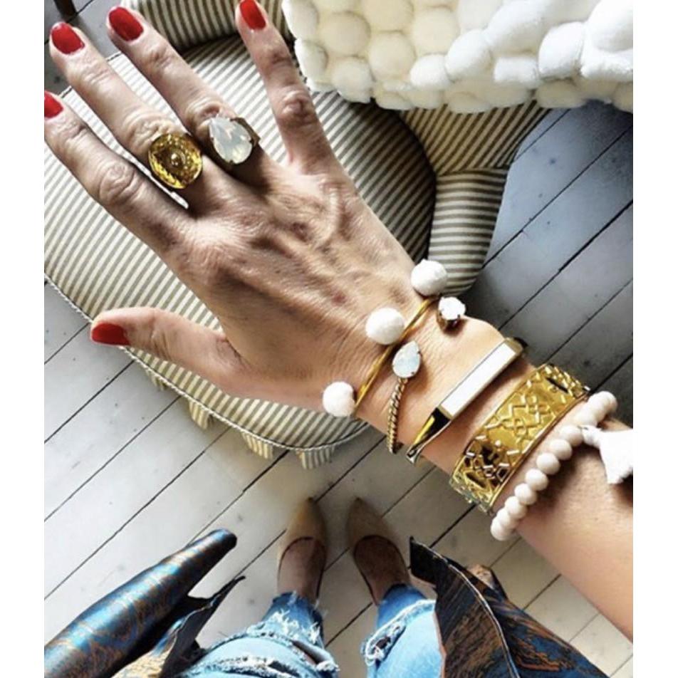Hermina Wristwear Anna Cuff - Black Hermina Wristwear Pisces Boutique Bracelets bangle wrist bracelet silver gold rose gold necklace gems diamond metal leather chain krsytal knight Hermina Gas bijoux bracelet for women bracelet beads charms holder kit men diy pandora prouds girls couples Australia kids watch size chart