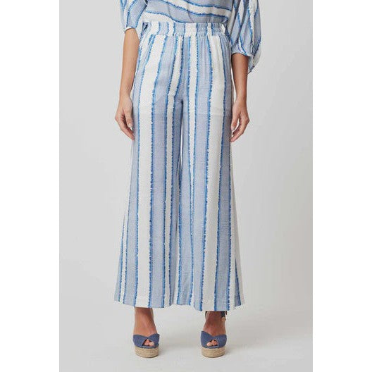 Once Was Positano Viscose Pant - Sorrento Stripe