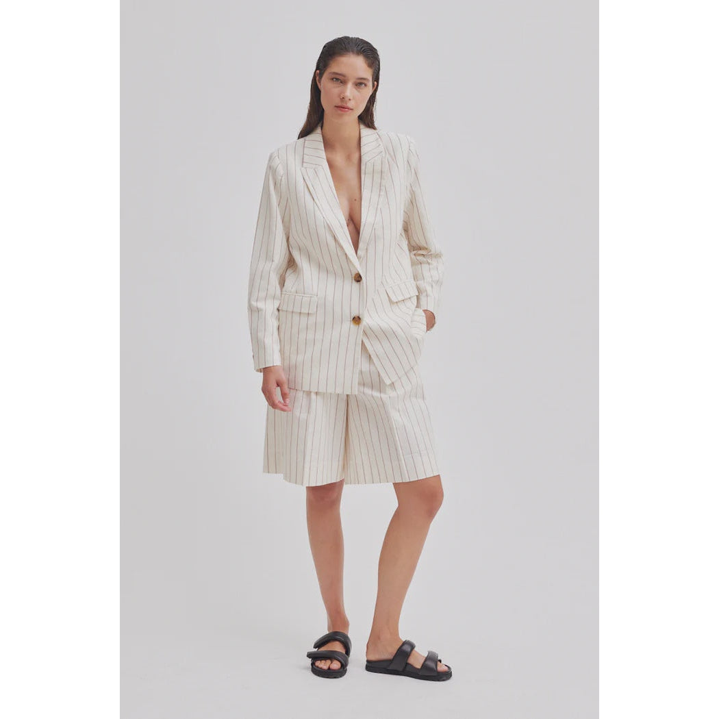 Second Female Spigato Classic Shorts - Antique White