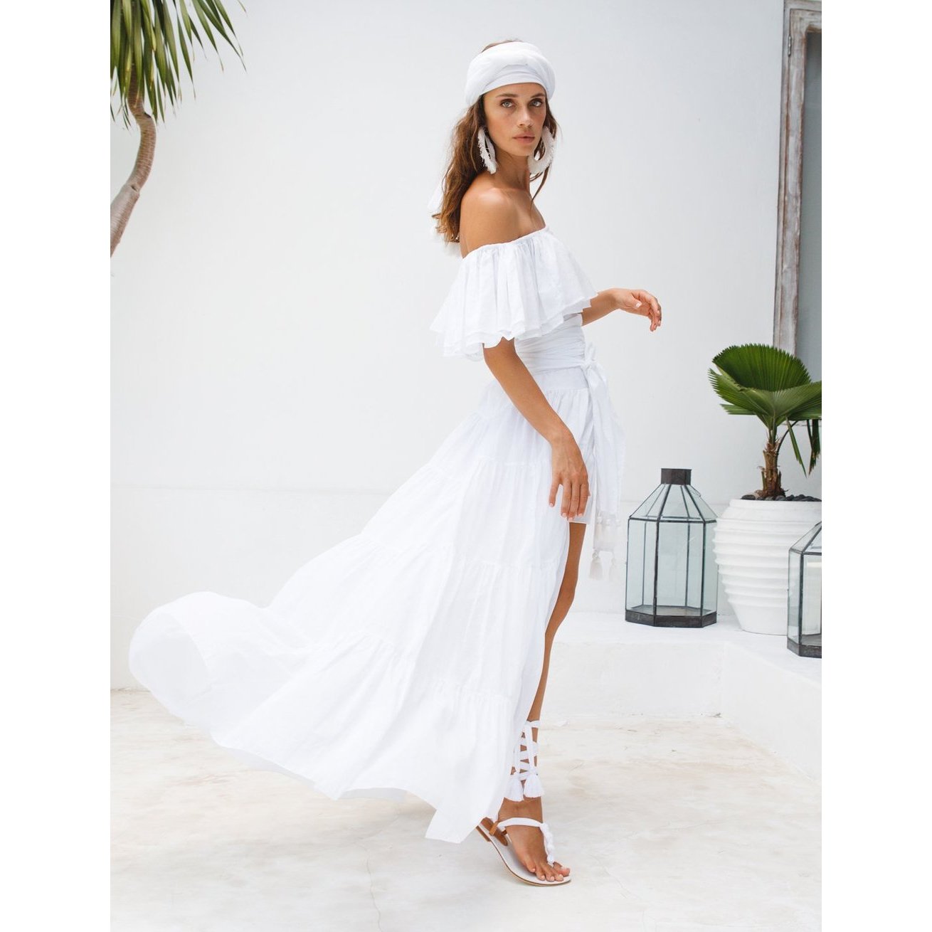 Erika Pena Rita Wrap Shirt - White