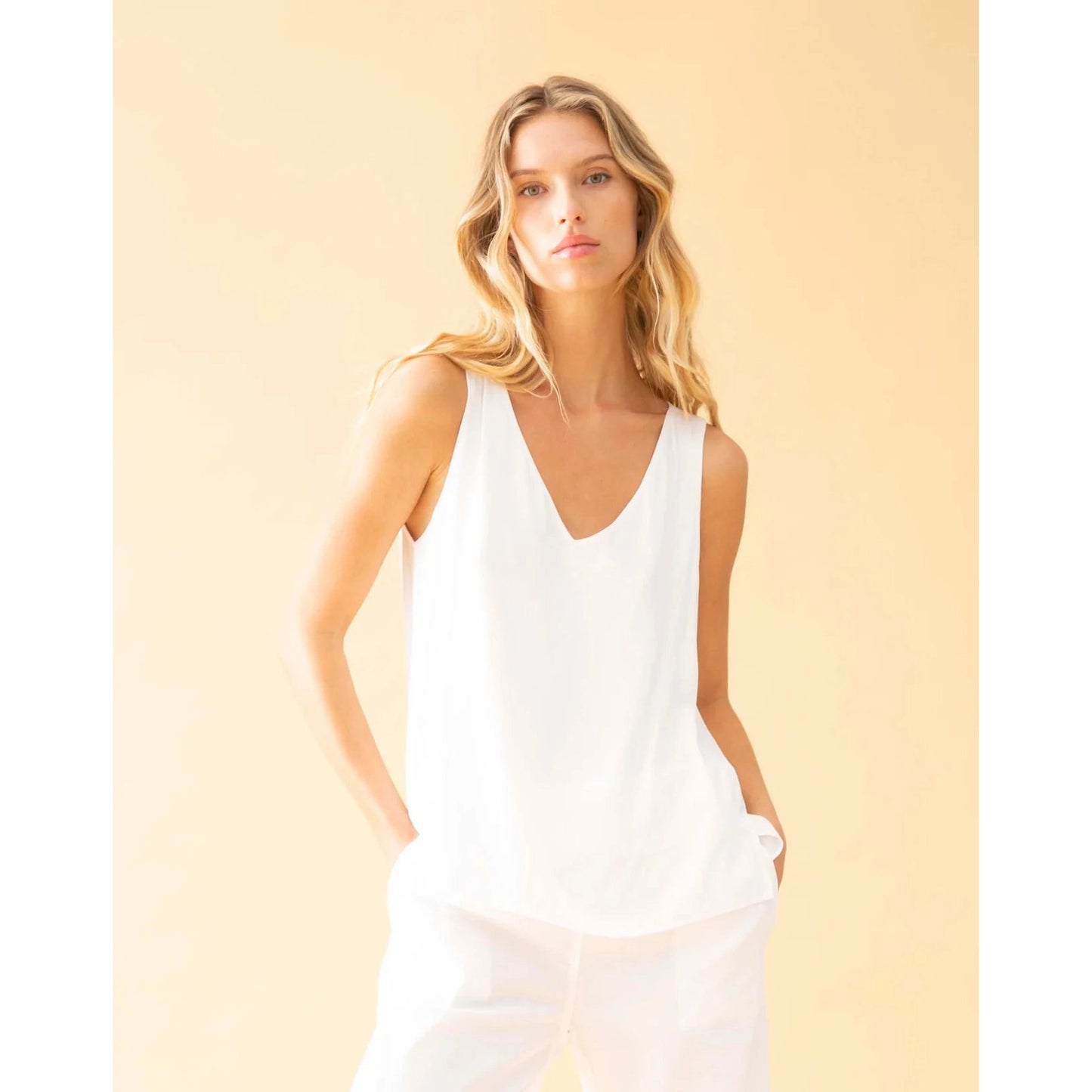 Mela Purdie Audrey Tank - White