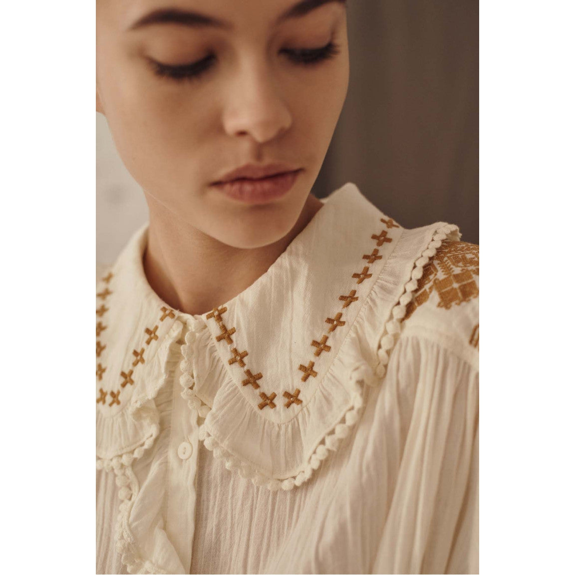 Louise Misha Jean Blouse - Cream