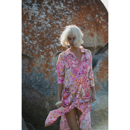 One Season Daisy-Muscat-Cotton-Multi Swirl