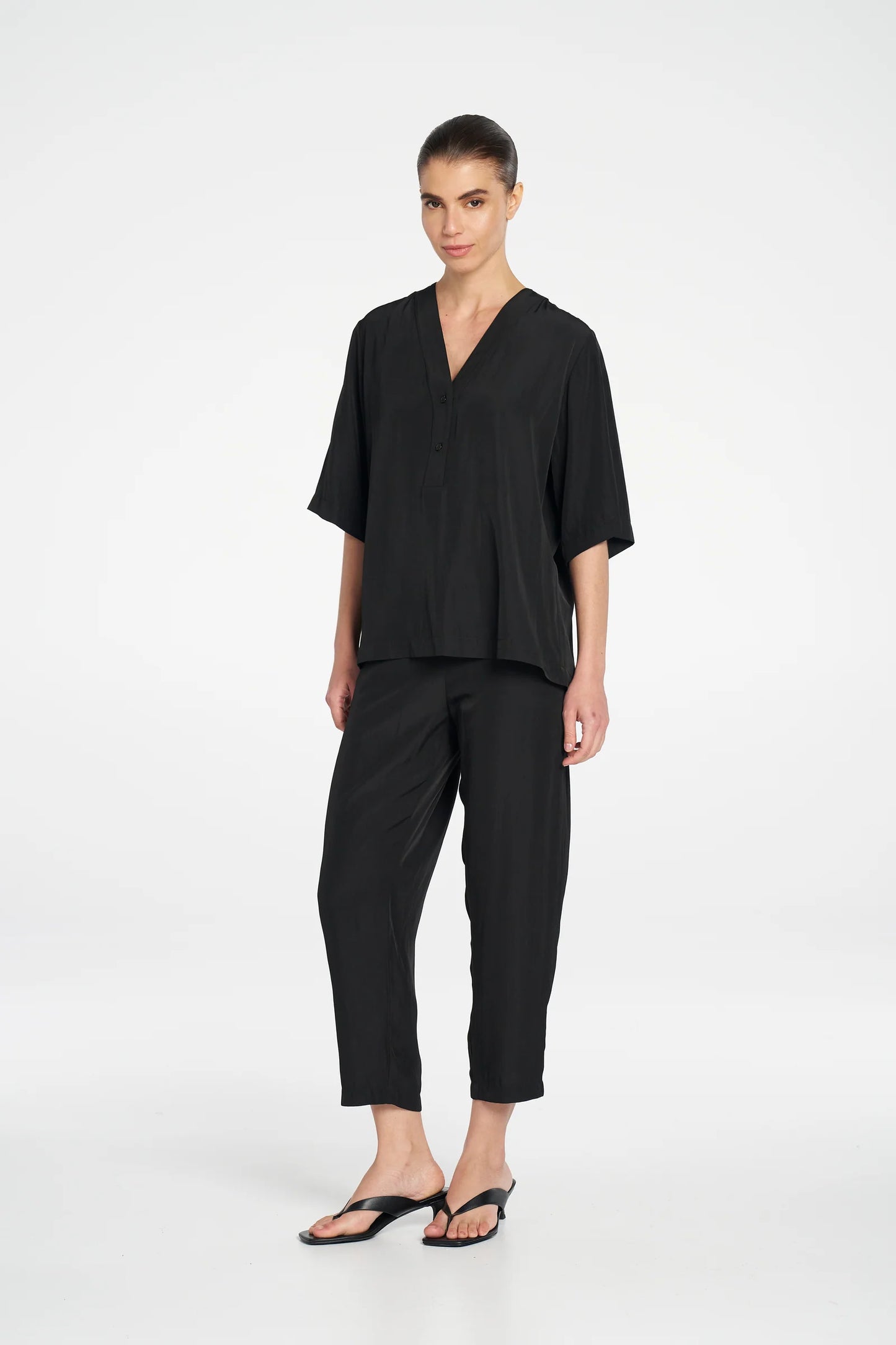 Mela Purdie Soft Zip Pant - Black