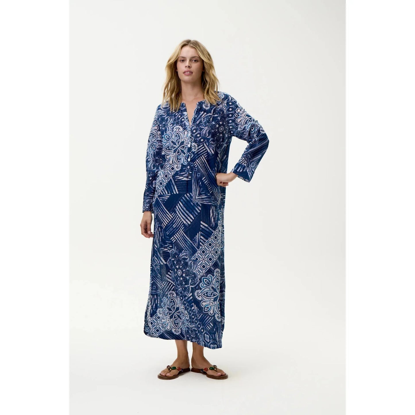 One Season Cruise-Mandala-Cotton-Navy