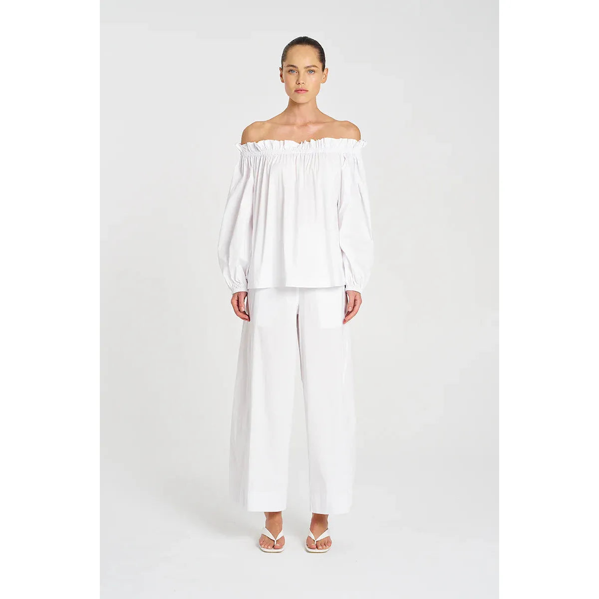 Mela Purdie Breeze Blouse - White  Mela Purdie Pisces Boutique