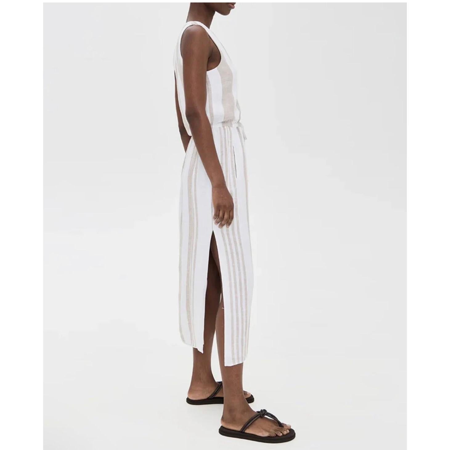 Splendid Lennon Stripe Dress - Fawn Stripe  Not specified Pisces Boutique