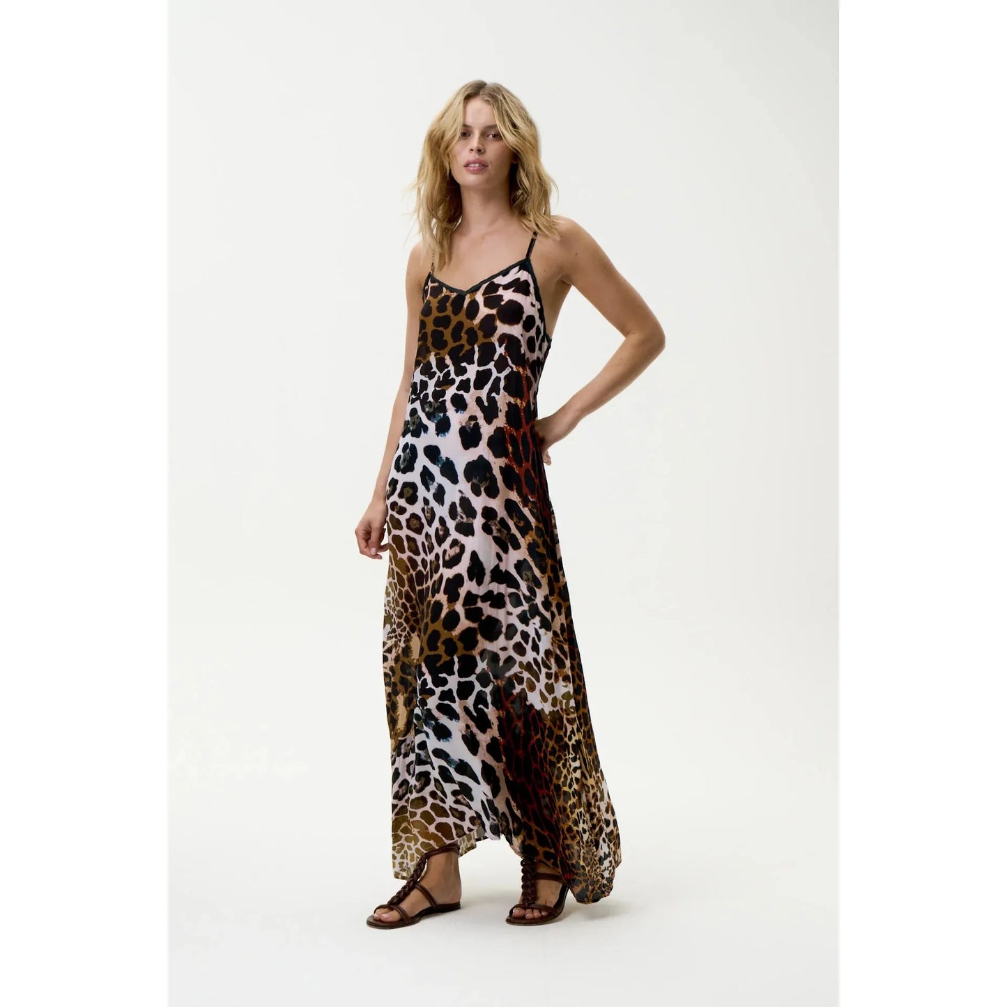 One Season Antoinette Slip-Lipari-Cotton-Leopard