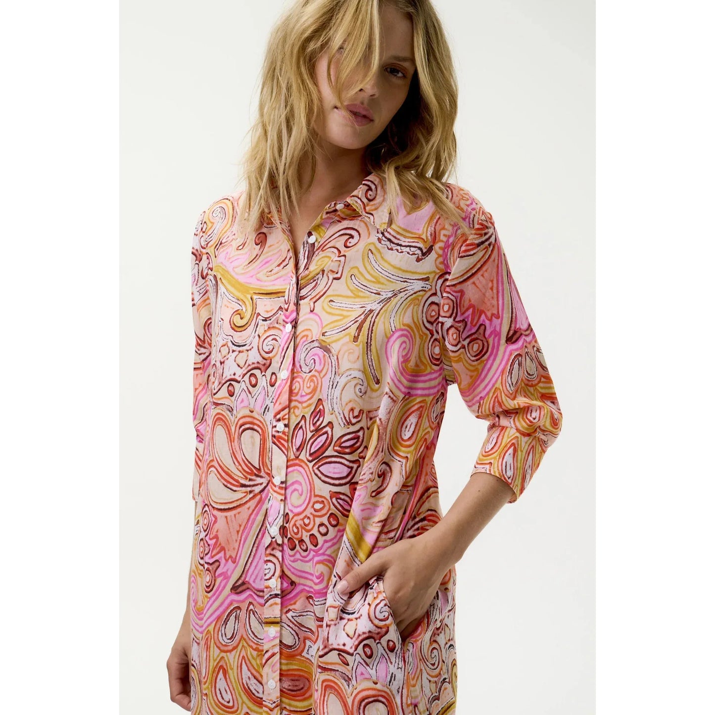One Season Daisy-Muscat-Cotton-Multi Swirl