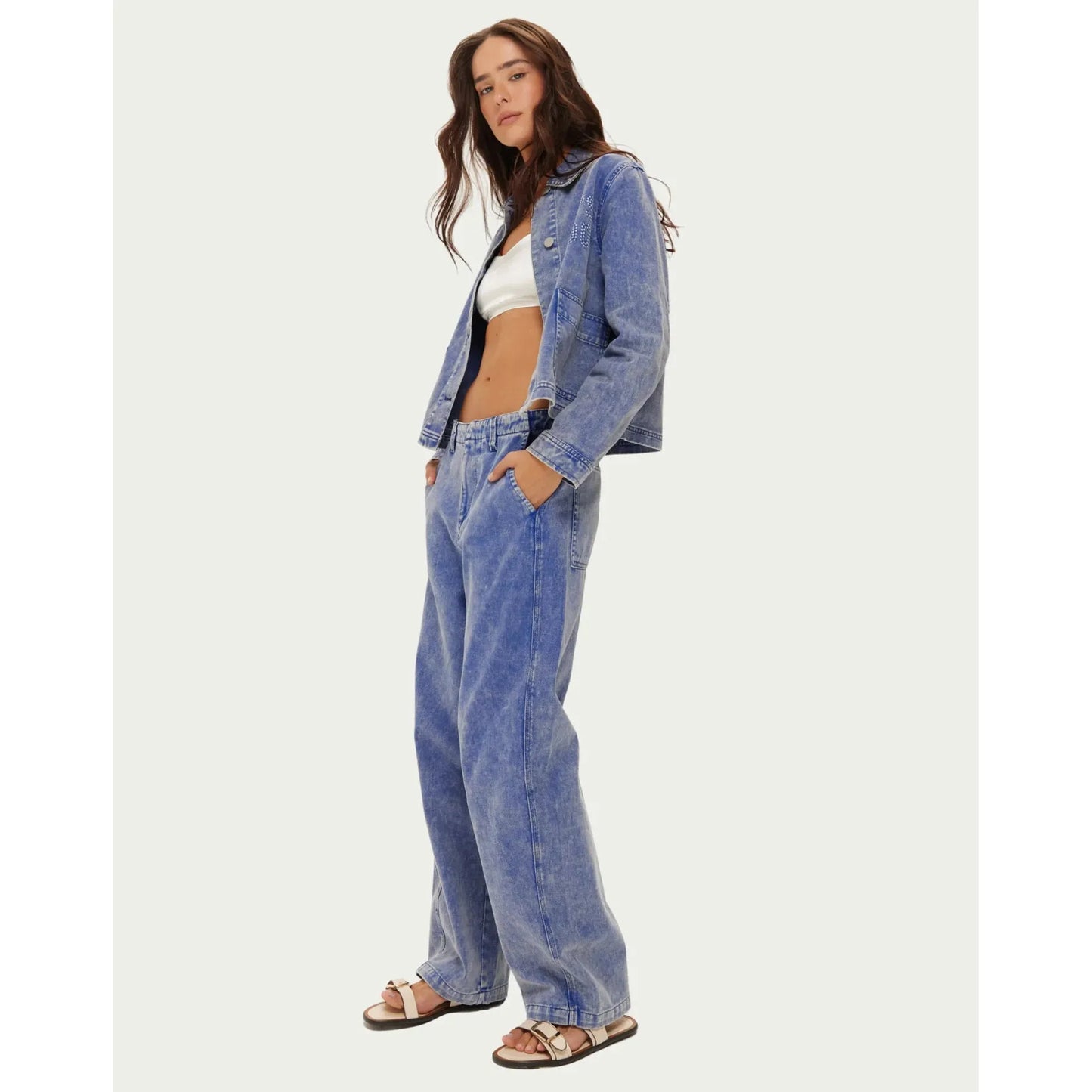 ME 369 Grace Utility Jacket - Indigo  ME369 Pisces Boutique