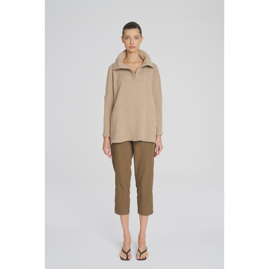 Mela Purdie Tube Zip Sweater - Almondine  Mela Purdie Pisces Boutique