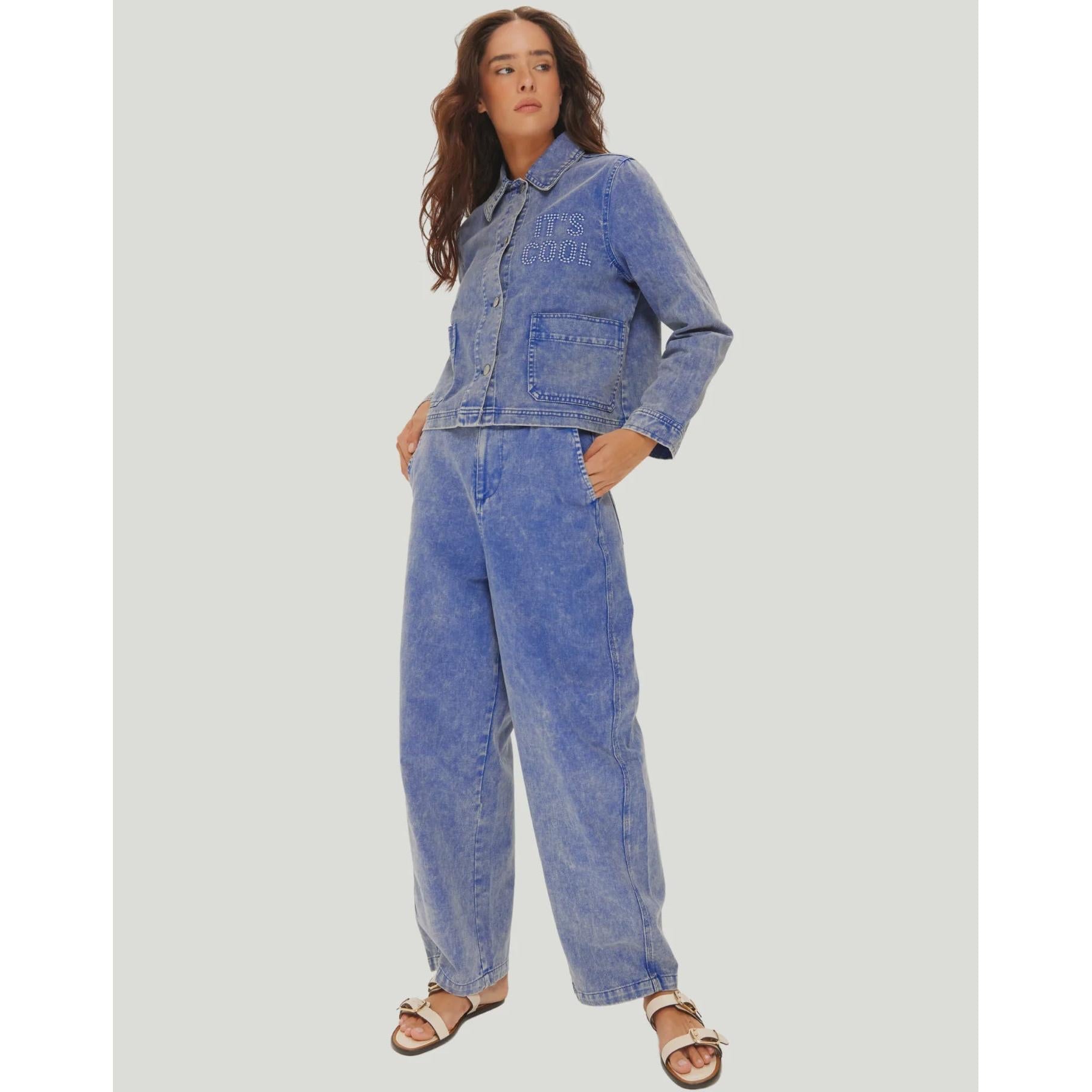 ME 369 Grace Utility Jacket - Indigo  ME369 Pisces Boutique