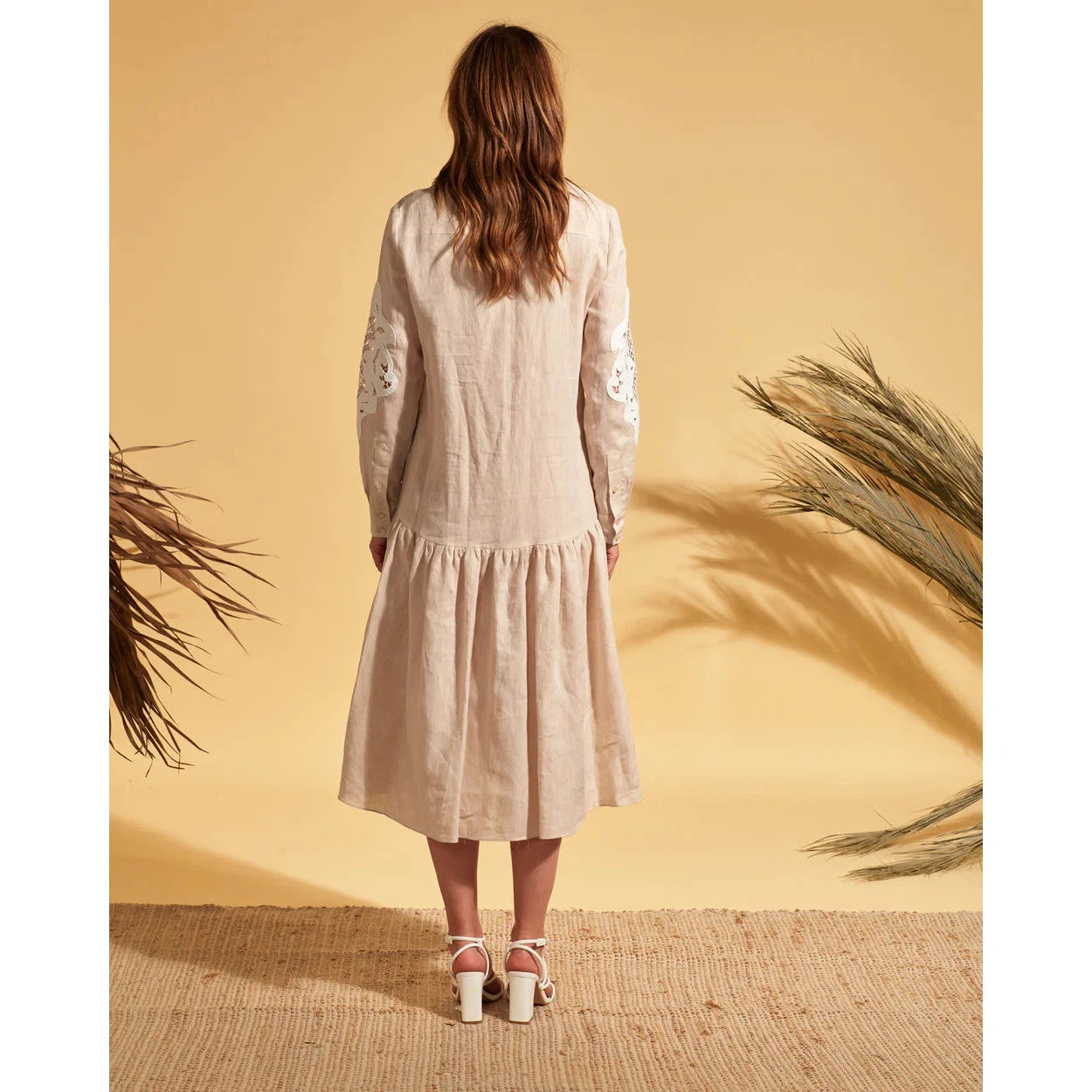 Valerie Khalfon Byonce Dress - Beige / Off White