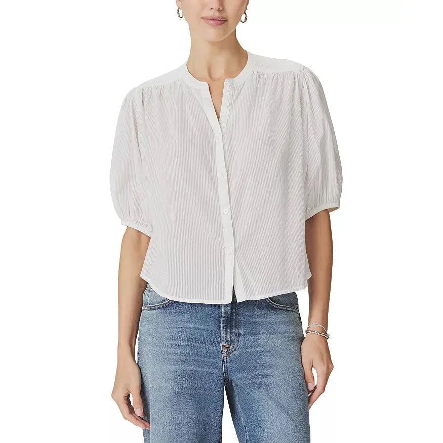Splendid Madelyn Blouse Optic White  Splendid Pisces Boutique