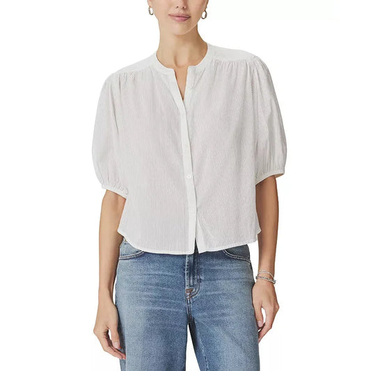 Splendid Madelyn Blouse Optic White  Splendid Pisces Boutique