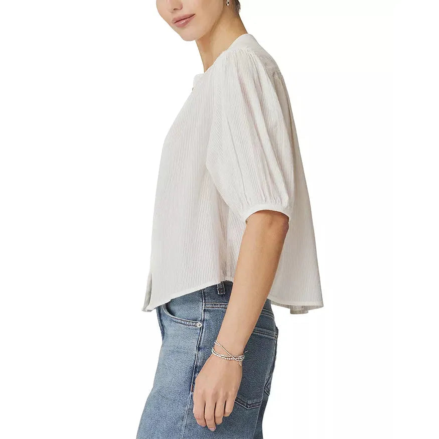 Splendid Madelyn Blouse Optic White  Splendid Pisces Boutique