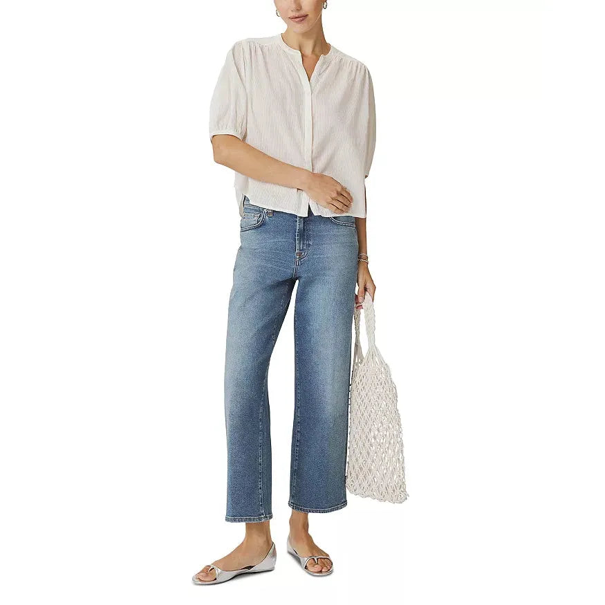 Splendid Madelyn Blouse Optic White  Splendid Pisces Boutique