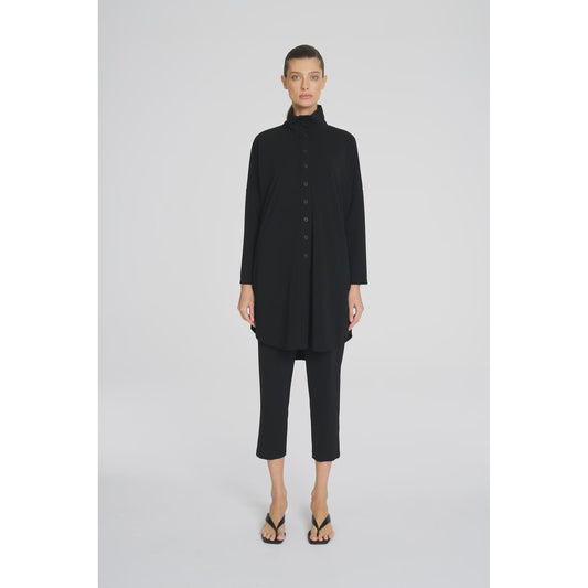 Mela Purdie Tab Funnel Jacket - Black  Mela Purdie Pisces Boutique